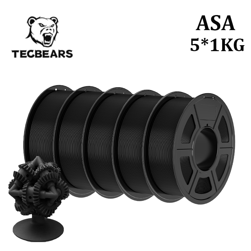 Asa Filament Outdoor - TECBEARS ASA 3D-Drucker Filament 1,75mm 5KG/5