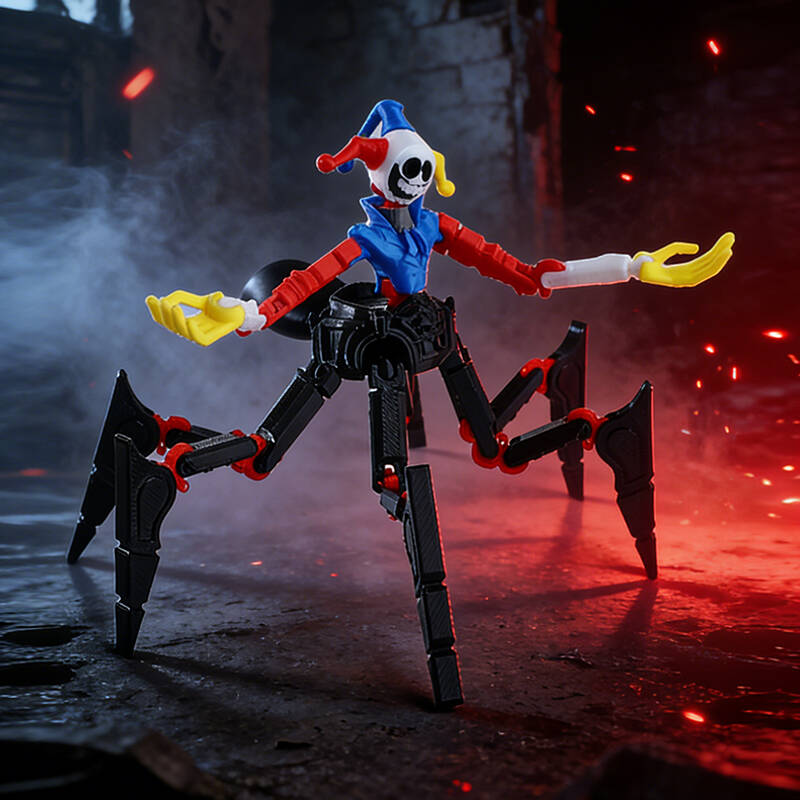 3D Printing Lego Bricks - 3D-Gedruckte Terror-Monster-Actionfigur mit Beweglichen Gelenken als