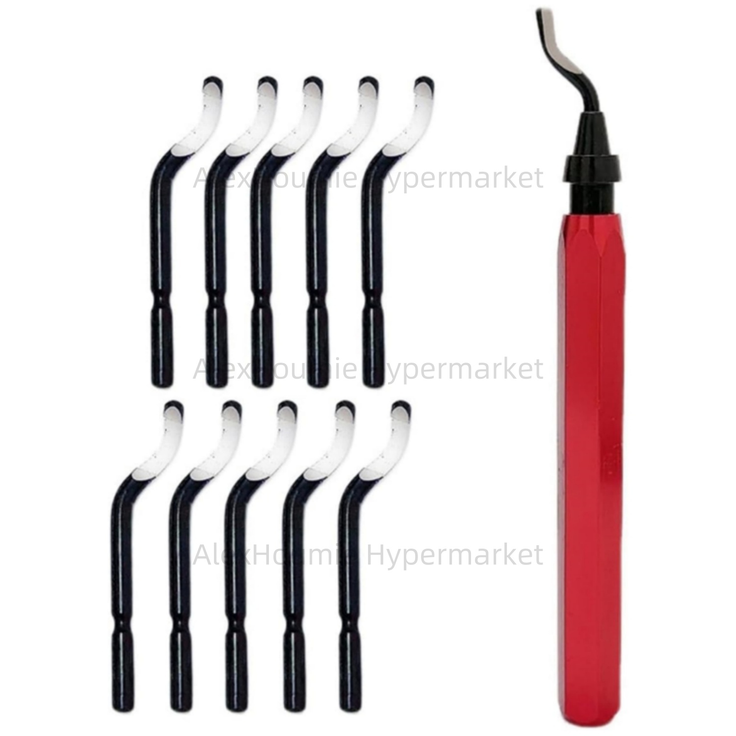3D Print Removal Tool - RB1000 Grat-Entgratungswerkzeug-Set mit Metallgriff und 10-teiligem