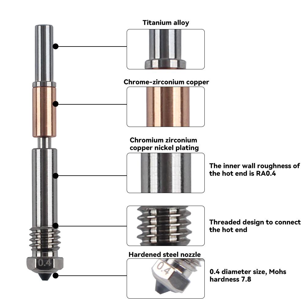3D Printing Bambu - Neue Hotend Integrierte Düse Für Bambu