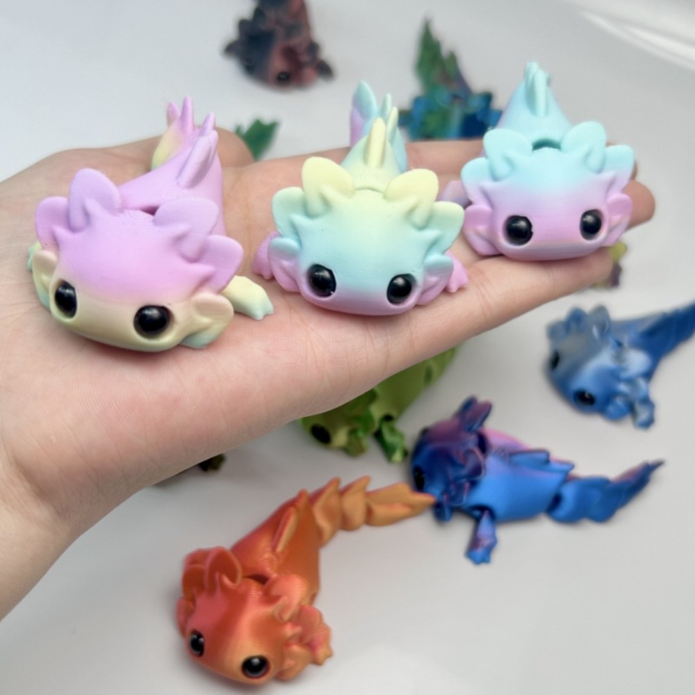 3D Printing Nyc - 3D-Gedruckte Salamander-Figuren Spielzeug mit Mehrfach-Gelenken und