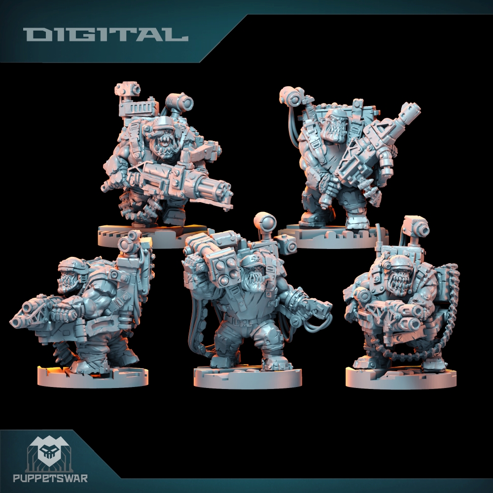 3D Printing Nyc - Orc Ultimate Badasses Squad, Green Skin