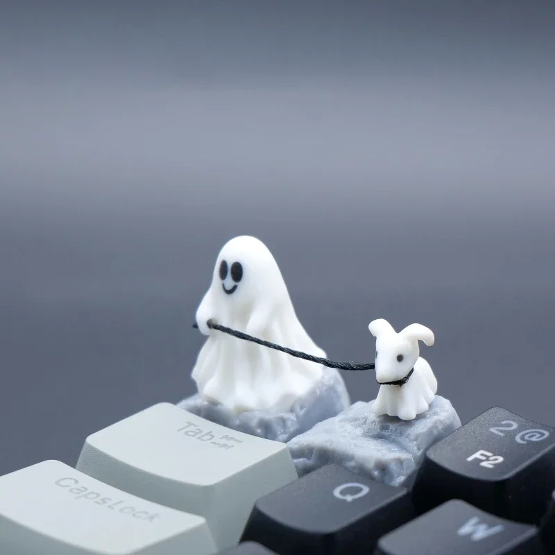 3D Printing Nyc - Ghost Puppy Harz-Tastenkappe, individueller 3D-Druck, Persönlichkeitspunkt-Tastenkappe