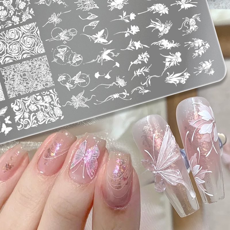 3D Printing Stainless Steel - BORN PRETTY Blätter Blume Nail Art