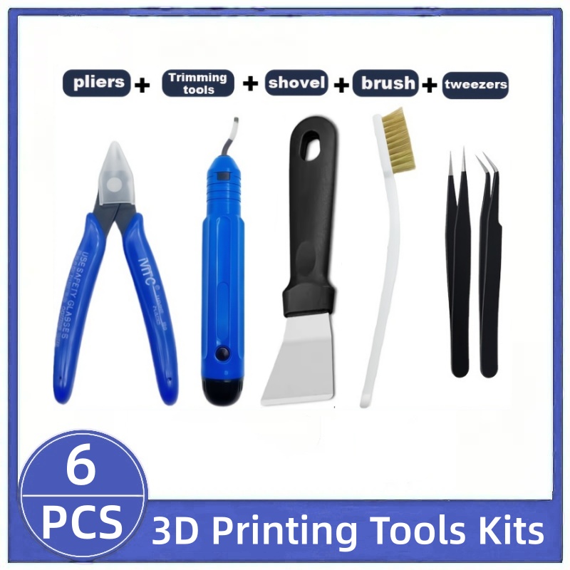 3D Print Removal Tool - 3D-Druckwerkzeuge, verschiedene Werkzeugarten, Scheren, Reinigungsnadeln, Pinzetten,