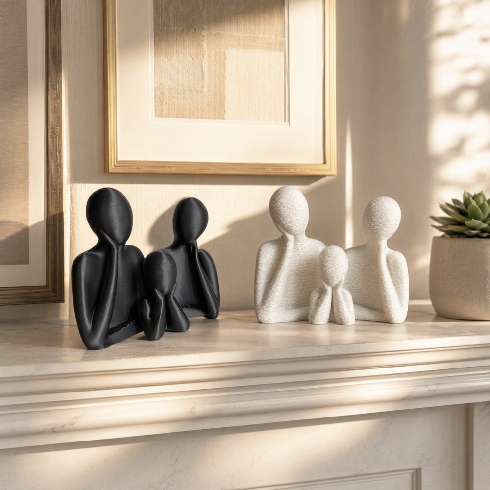 Paar-Umarmungsskulptur Abstrak – 3D Printing Nyc Bewertung und Preis