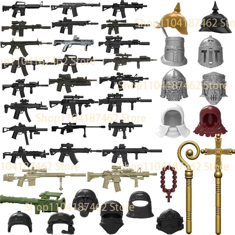 Militär-Soldaten-Figuren Ausrü – 3D Printing Lego Bricks Bewertung und Preis