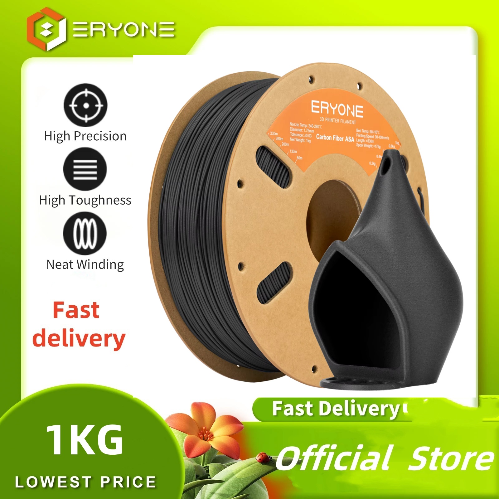 ERYONE 1 kg ASA Carbonfaser-Pr – Asa Filament Outdoor Bewertung und Preis