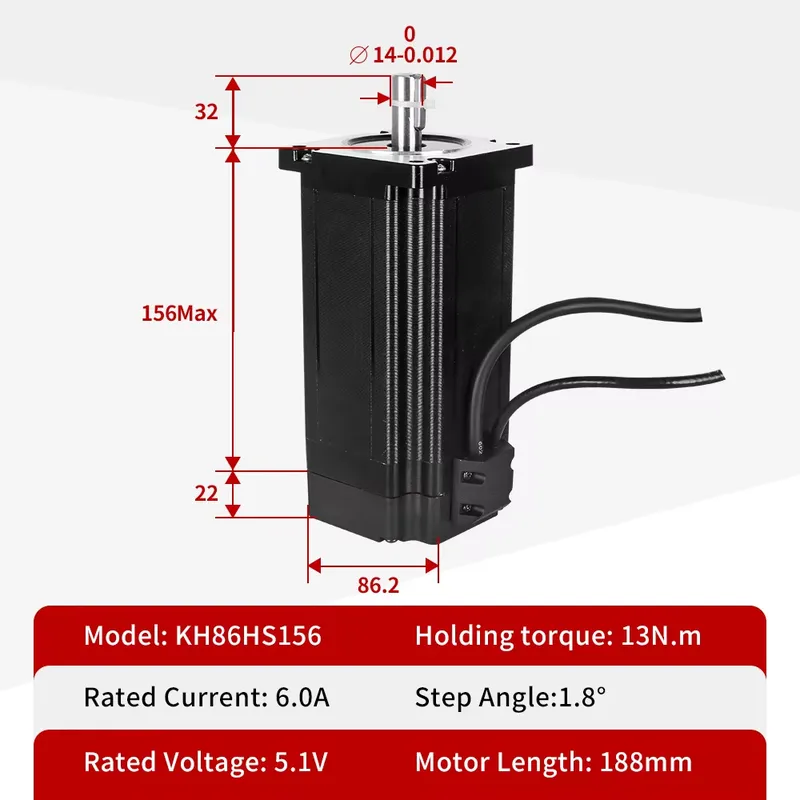 Kaihong 86x86x156+22mm 12Nm Hy – Stepper Motor Bewertung und Preis