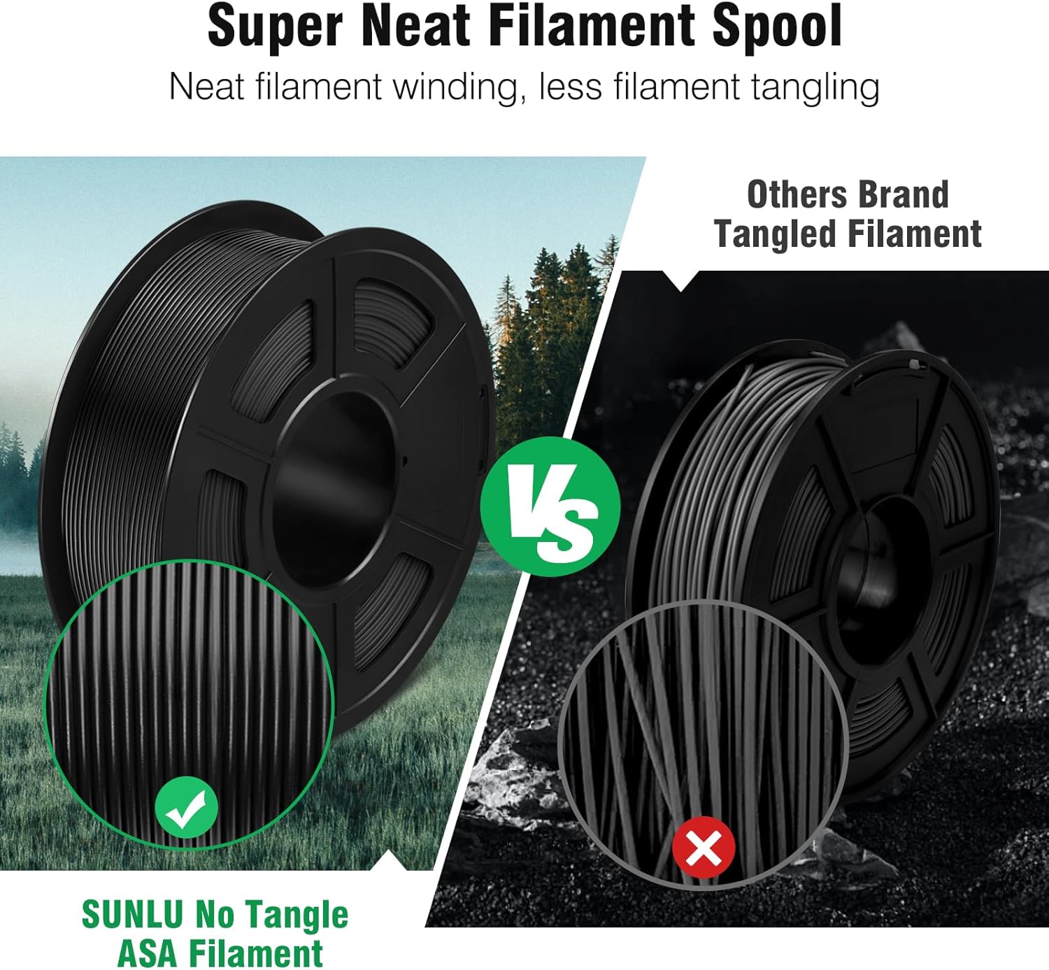 SUNLU 1 kg ASA-Filament 1,75 m – Asa Filament Outdoor Bewertung und Preis