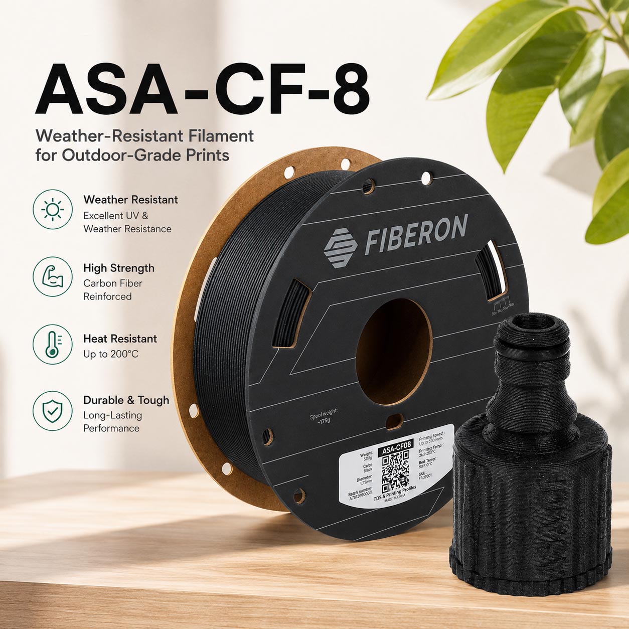 Polymaker ASA-CF8 Carbonfaser  – Asa Filament Outdoor Bewertung und Preis